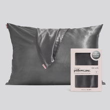 Load image into Gallery viewer, Satin Pillowcase -Charcoal
