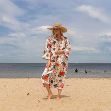 Load image into Gallery viewer, Cotton Linen Waffle Kimono Robe - Amira
