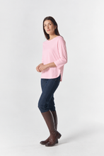 Load image into Gallery viewer, Classic Cotton 3/4 Sleeve Tee - Fairytail Pink
