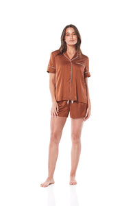 Amy Brown Satin PJ Short Set