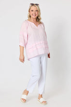 Load image into Gallery viewer, Kate Linen Top - Pale Pink
