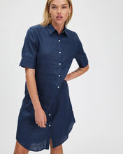 Load image into Gallery viewer, Hettie Shirt Dress / French Navy
