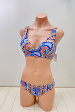 Load image into Gallery viewer, Gypsy D-DD Longline Bikini Bra Top - Galactic Blue
