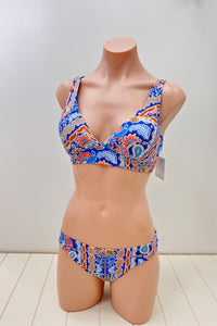 Gypsy D-DD Longline Bikini Bra Top - Galactic Blue