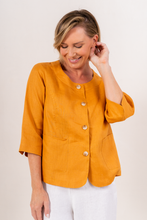 Load image into Gallery viewer, Marigold Linen Utility Jacket
