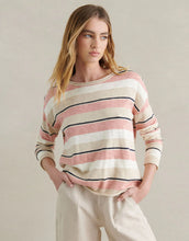 Load image into Gallery viewer, Little Lies Ezra Top - Peach Stripe
