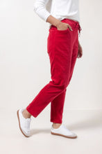 Load image into Gallery viewer, Cotton/Elastane Cord Jogger - Red
