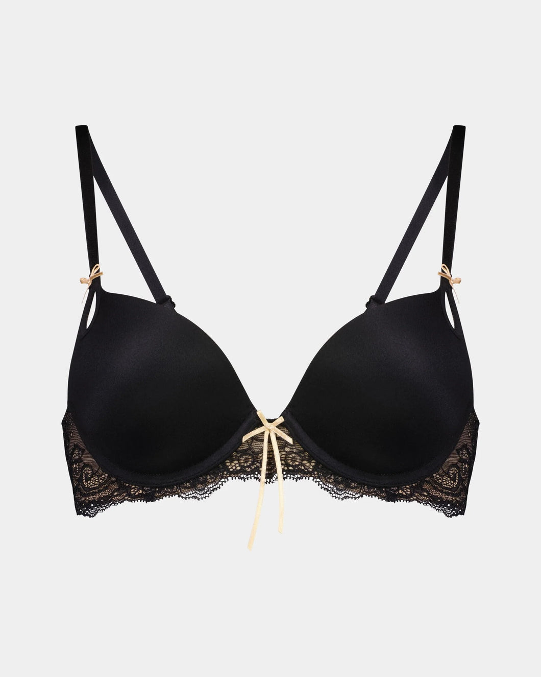 Bendon Keyhole Boost Bra - Black / Toasted Almond