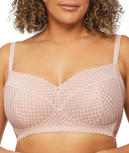 Nancy Ganz Revive Amelia Wire-free Lace Full Cup Bra - Rose Quartz