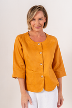Load image into Gallery viewer, Marigold Linen Utility Jacket
