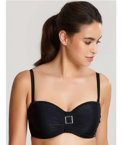 Anya Bandeau Bikini Top - Black