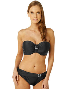 Anya Bandeau Bikini Top - Black