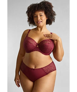 Estel Full Cup Underwired Bra - Cherry Red