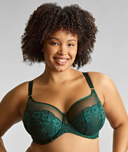 Josephine Full Cup Underwired Bra - Forest Green