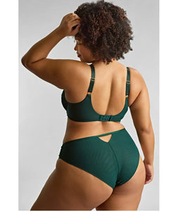 Josephine High Leg Brief - Forest Green