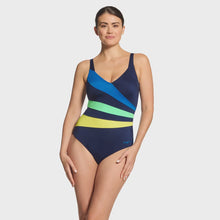 Load image into Gallery viewer, Sea Frond Wrap Panel Classic Back Swimsuit
