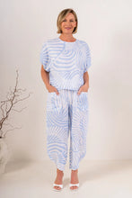 Load image into Gallery viewer, Palm Breeze Cap Sleeve Linen Top
