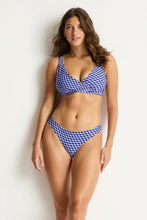 Load image into Gallery viewer, Solara Cross Front Multifit Bra Top Blue
