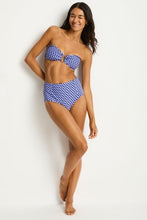 Load image into Gallery viewer, Solara Panelled High Waist Pant Blue
