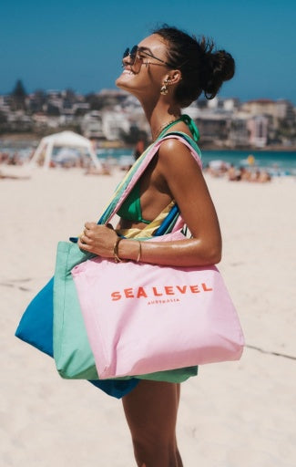 Logo Cotton Beach Tote