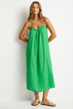Load image into Gallery viewer, Sunset Tie Back Sundress Kelly Green
