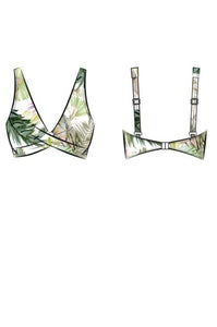 Lushara Delacroix Cross Over Bikini Top White