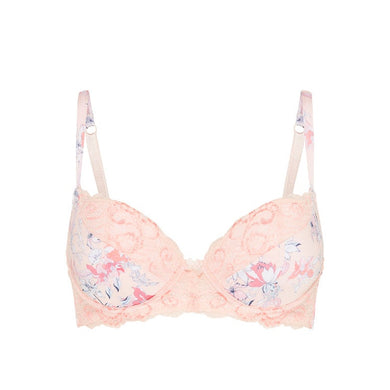 bendon, Intimates & Sleepwear, White Floral And Lace Bendon Lingerie  Balconette Pushup Bra