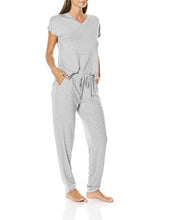 Load image into Gallery viewer, womens gingerlilly sleepwear modal grey pyjamas
