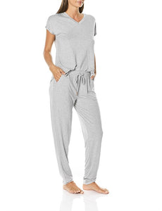 womens gingerlilly sleepwear modal grey pyjamas