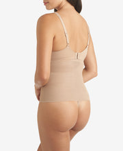 Load image into Gallery viewer, Sheer Shaping Hi Waist Thong / Warm Beige
