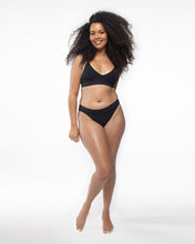 Load image into Gallery viewer, Nat V Basics - Callie Brief Natural Hip Bikini / Black

