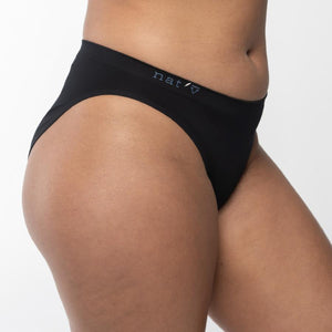 Nat V Basics - Callie Brief Natural Hip Bikini / Black