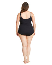 Load image into Gallery viewer, black mastectomy swimwear tankini
