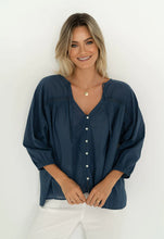 Load image into Gallery viewer, Avery Blouse / Navy
