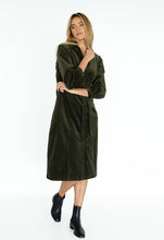 Load image into Gallery viewer, Marley Cord Dress / Moss
