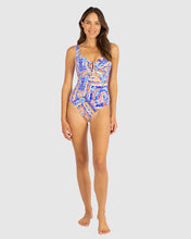 Load image into Gallery viewer, Gypsy D-E Ring Front One Piece Swimwear - Galactic Blue
