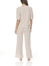Load image into Gallery viewer, Narelle Ribbed Wide Leg PJ / Beige
