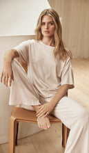 Load image into Gallery viewer, Narelle Ribbed Wide Leg PJ / Beige
