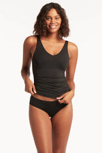 Load image into Gallery viewer, Essentials Tank Style Singlet Swimwear- Black
