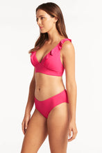 Load image into Gallery viewer, Eco Essentials Frill Bra Top - HOT PINK
