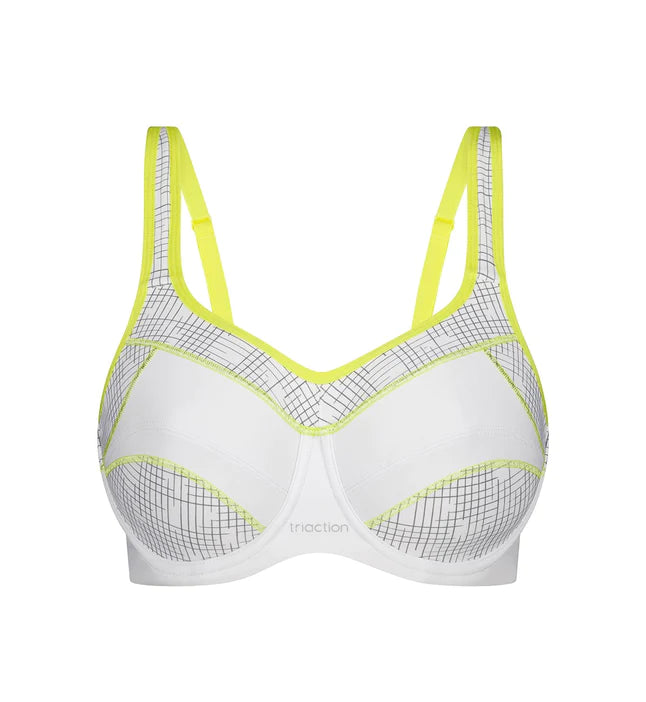TRIACTION PERFORMANCE SPORTS BRA White shanslingerie