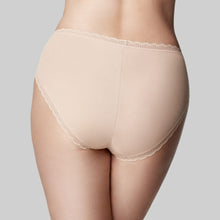 Load image into Gallery viewer, Knicker Classic Cotton Hi Cut / Nude
