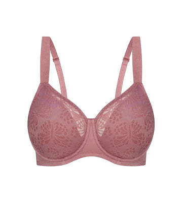 Shan's Lingerie & Leisurewear - The Embroidered Minimiser bra is