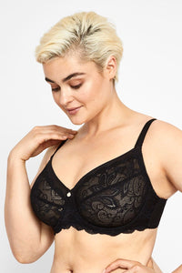 Luxury Lace Classic Non-Contour Bra / Black