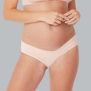 Bamboo Maternity Brief / Pink Putty