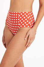 Load image into Gallery viewer, Le Damier Orange High Waist Pant
