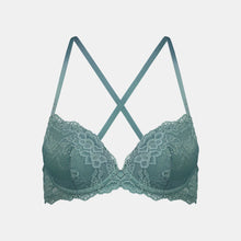 Load image into Gallery viewer, My Fit Lace 200% Boost Plunge Bra / Sage
