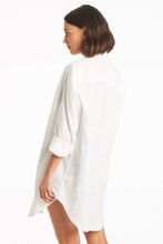 Load image into Gallery viewer, Resort Linen Cover Up / White
