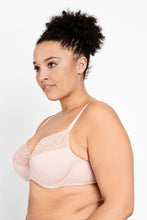 Load image into Gallery viewer, Classic Lace Embroidered Non-Contour Bra / Nude Lace
