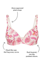 Load image into Gallery viewer, Barely There Contour Bra - Paisley Romance
